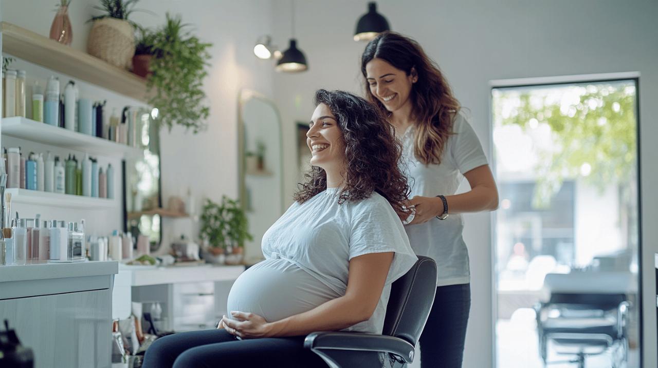Coupe de cheveux et grossesse : les produits capillaires a eviter pour proteger bebe